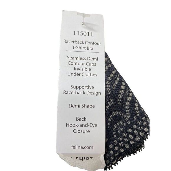 Paramour Carolina Bra T Back 34DDD Black Lace Adjustable Racerback Pads NEW - Picture 5 of 7